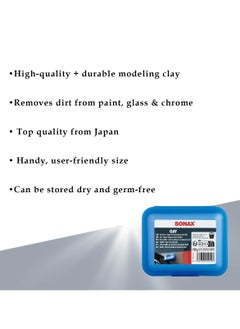 SONAX SONAX Clay Bar – Effective Dirt and Contaminant Remover for Paint, Glass and Chrome-100g  - Image 3