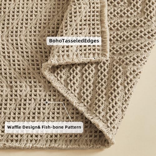 BULULOM Bath Mats,Upgraded Waffle Super Absorbent Bath Mat,Bathroom Rugs Non Slip Washable, Quick Dry Shower Mats, Ultra Soft Bath Mats for Bath Floor,Brown,24"*36" - Image 4