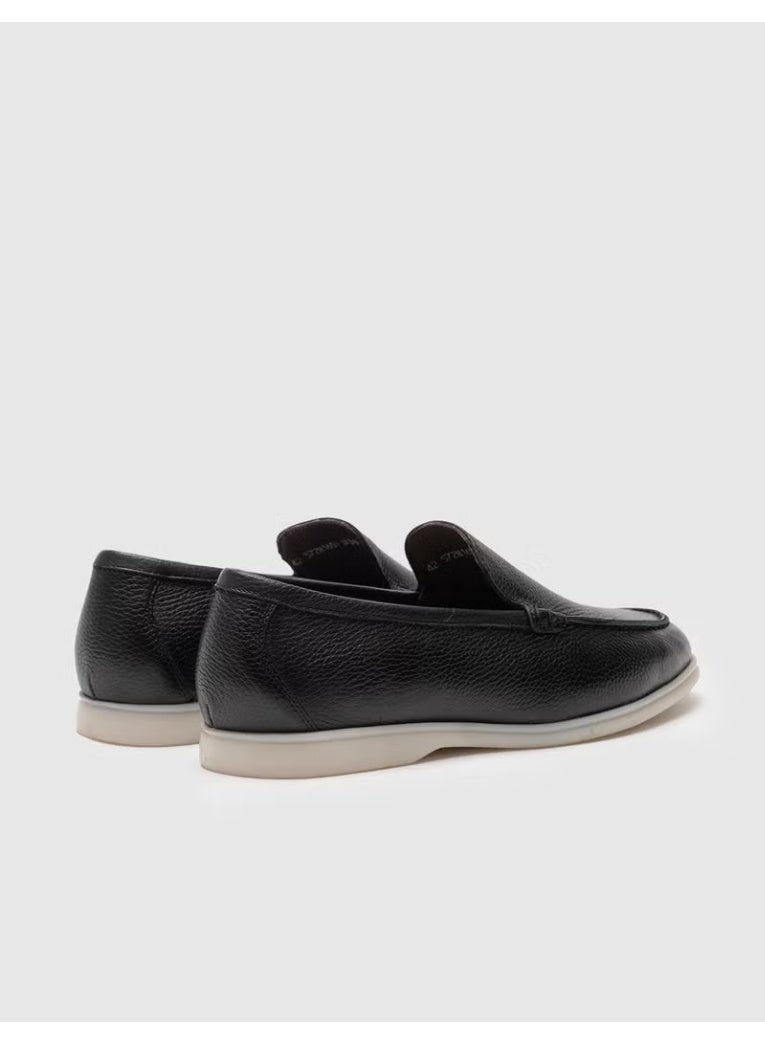 Cabani Leather Black Men's Casual Shoes - Image 2