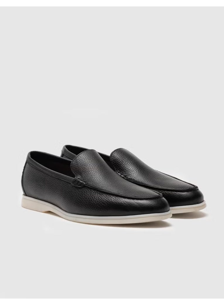 Cabani Leather Black Men's Casual Shoes - Image 3