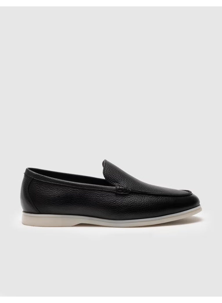 Cabani Leather Black Men's Casual Shoes - Image 4