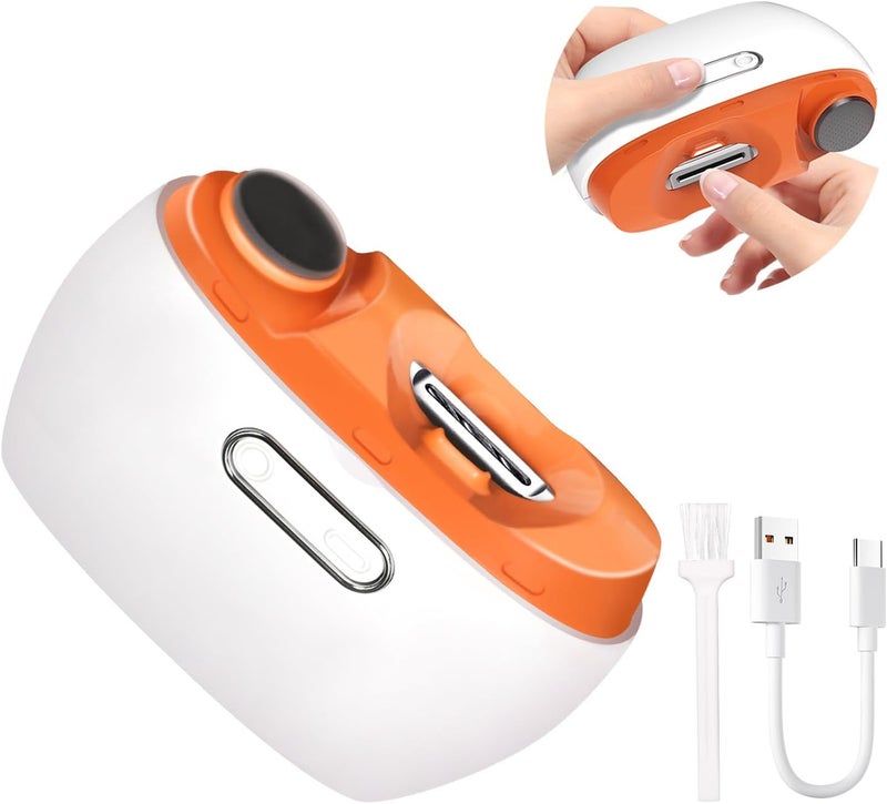MENGBEI Electric Nail Clipper with LED Light - Image 1
