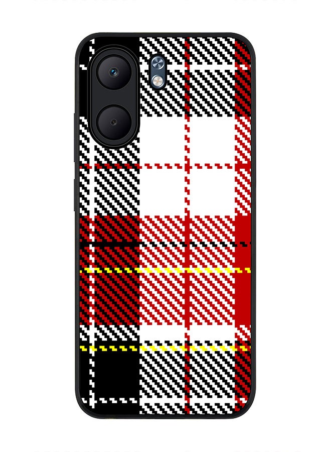 Stylizedd For Oppo A5x 5G / A5x 4G Case,Slim fit Camera Protection, Shockproof Thin Phone cover  - English Flannel