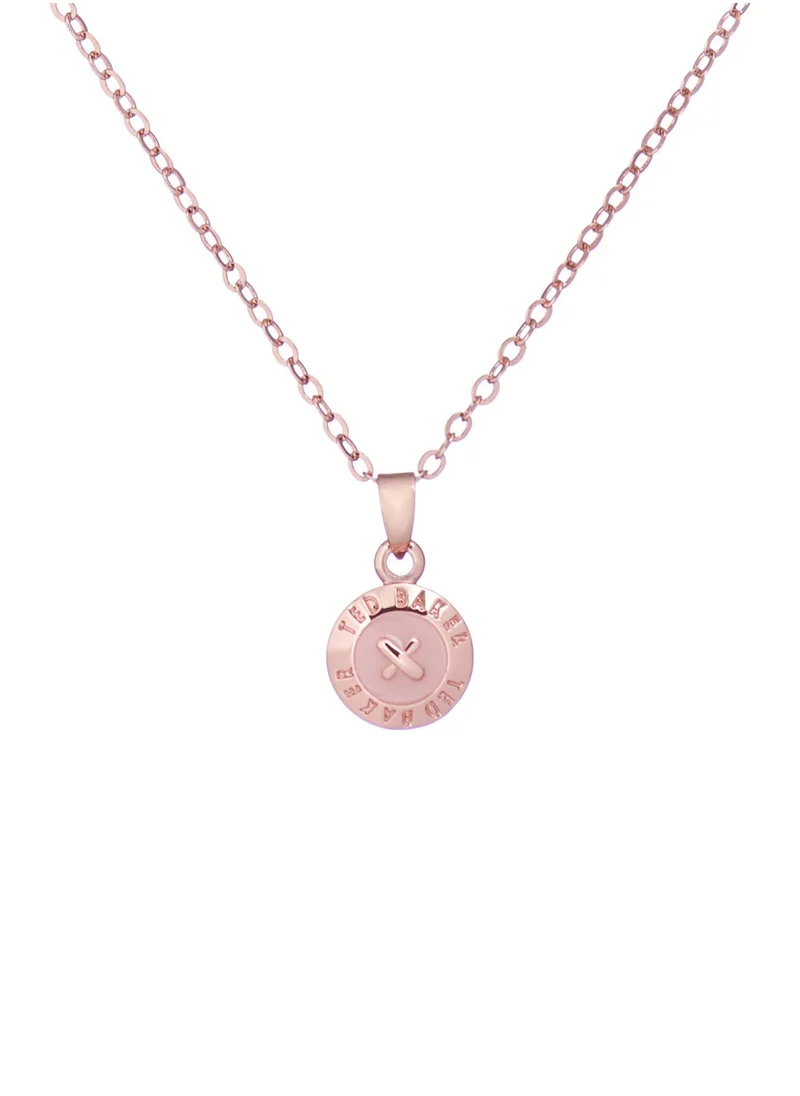 Ted Baker Elvina Enamel Button Pendant Necklace