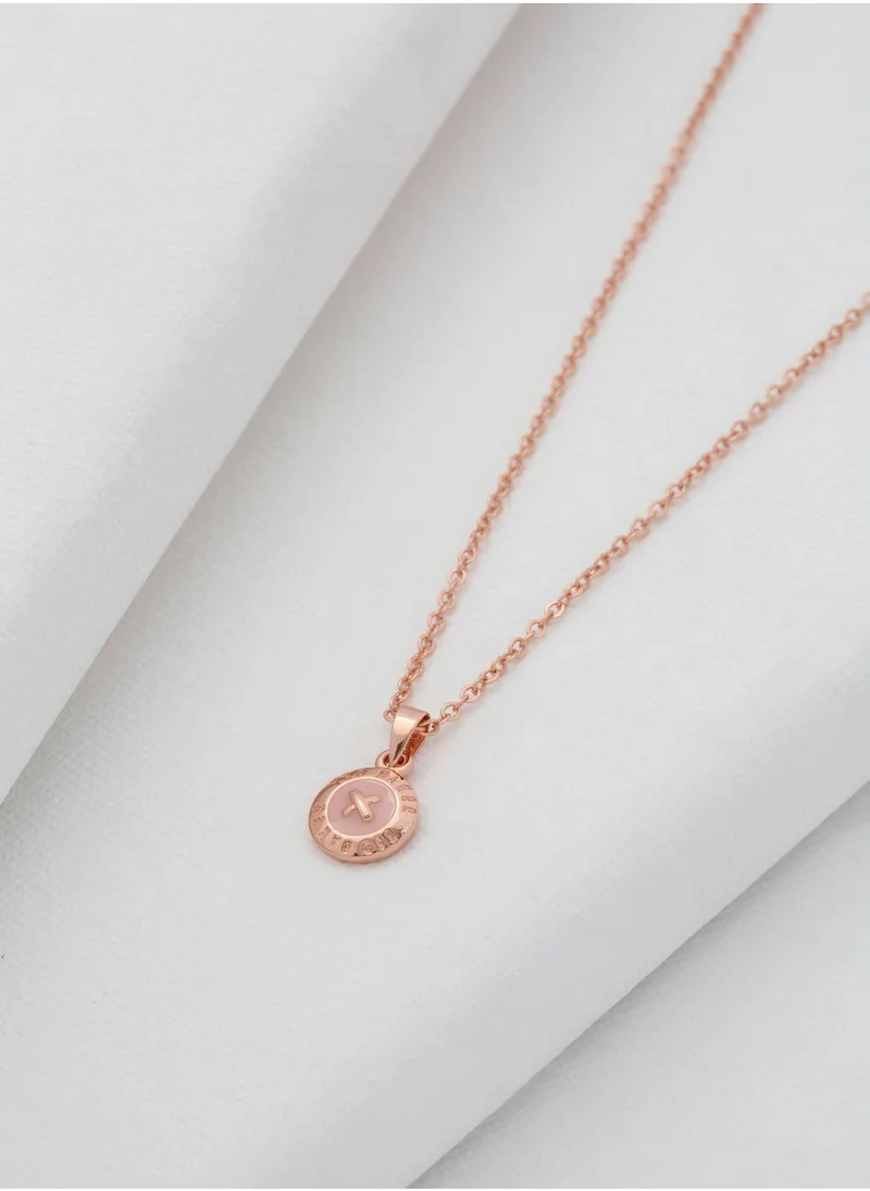 Ted Baker Elvina Enamel Button Pendant Necklace