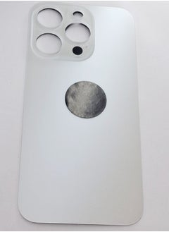 Replacement back glass back for iPhone 15 Pro, titanium white