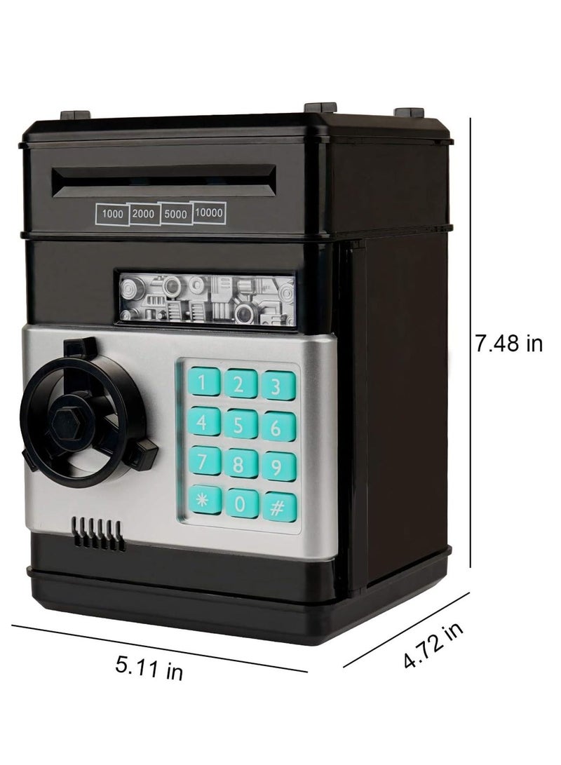 Electronic Bank, Mini ATM Password Money Bank Cash Coins Saving Box for Kids, Cartoon Safe Bank Box Perfect Toy Gifts for Boys Girls - Image 2