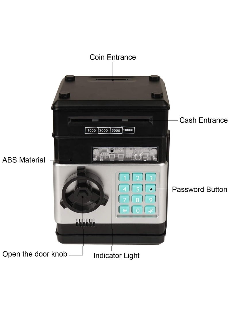Electronic Bank, Mini ATM Password Money Bank Cash Coins Saving Box for Kids, Cartoon Safe Bank Box Perfect Toy Gifts for Boys Girls - Image 3