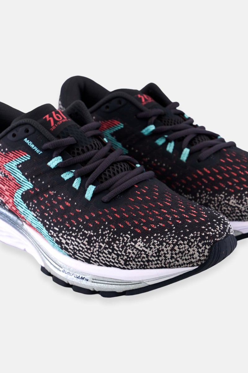 361 Degrees أحذية رياضية للنساء مزودة بأربطة، رمادي - Image 2