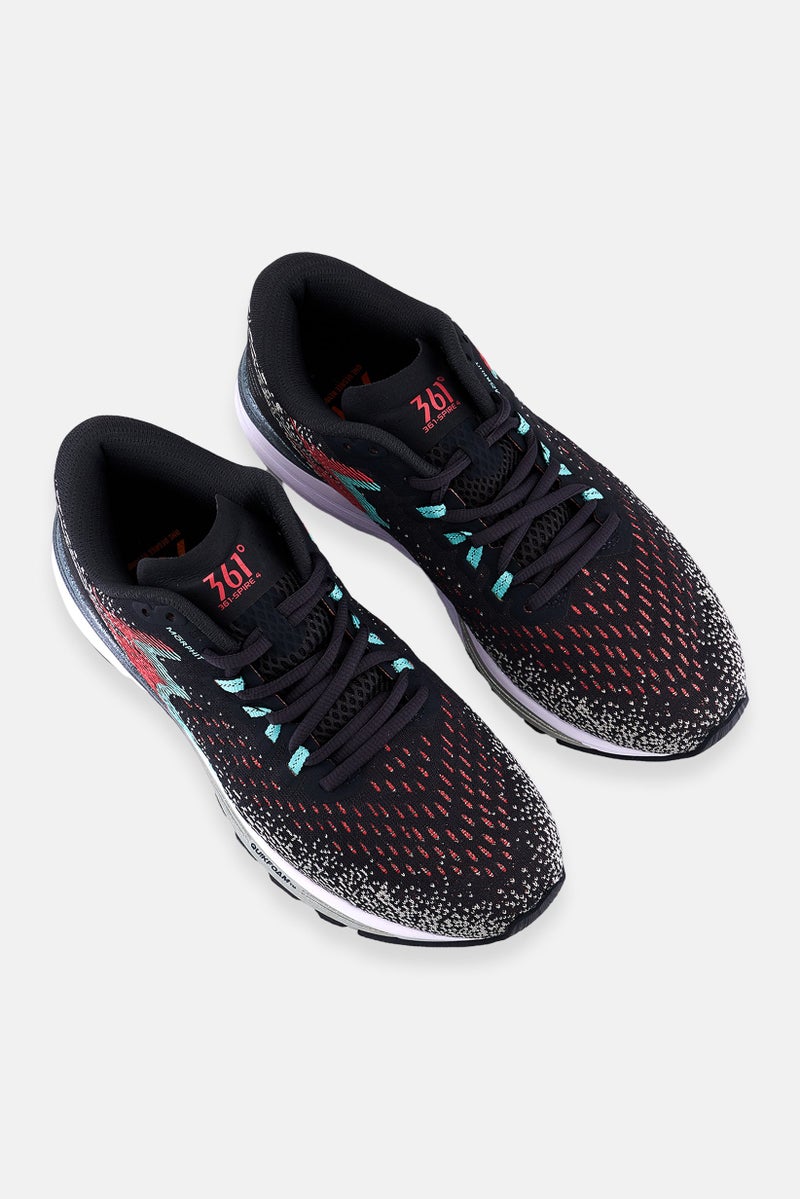 361 Degrees أحذية رياضية للنساء مزودة بأربطة، رمادي - Image 3