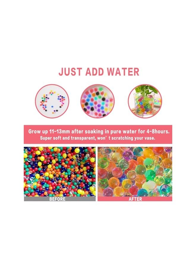 The Bros 8.8oz Water Beads for Vases, Rainbow Mix Water Beads, Vase Fillers for Floating Pearls, Floating Candle Making, Water Absorbent Beads Decorative Vase Fillers for Weddings, Floating Candle & Parties  - Image 3