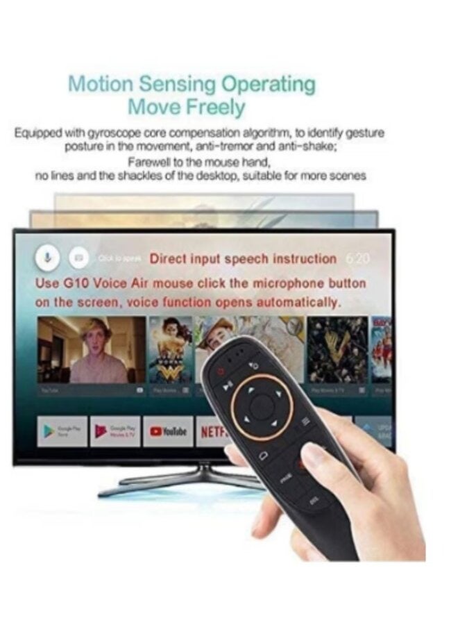 Arabest G10 Voice Air Mouse 2.4GHz Wireless Voice Smart Remote Control for Android TV Box, PC, Laptop - Image 4