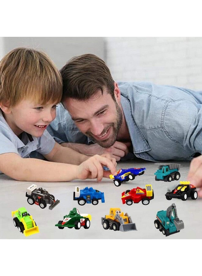 Funcorn Toys سيارة سحب للخلف، مجموعة ألعاب شاحنة مصغرة و سيارة سباق مكونة من 20 قطعة، مجموعة ألعاب مركبات البناء للعب للأطفال الأولاد، هدايا حفلات عيد الميلاد، مستلزمات الألعاب، حشوات بيناتا، حشوات صيد بيض عيد الفصح - Image 3