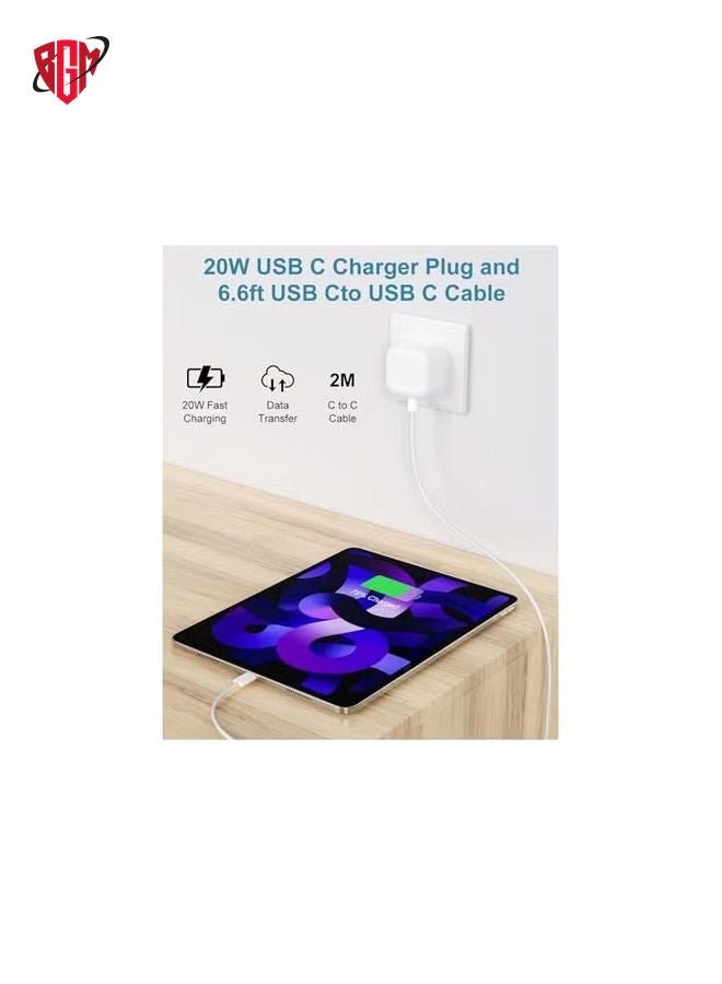 35W USB-C Charger with 1M Type-C to Type-C Cable Compatible with iPhone 15 Series, Samsung S24, and USB-C Devices