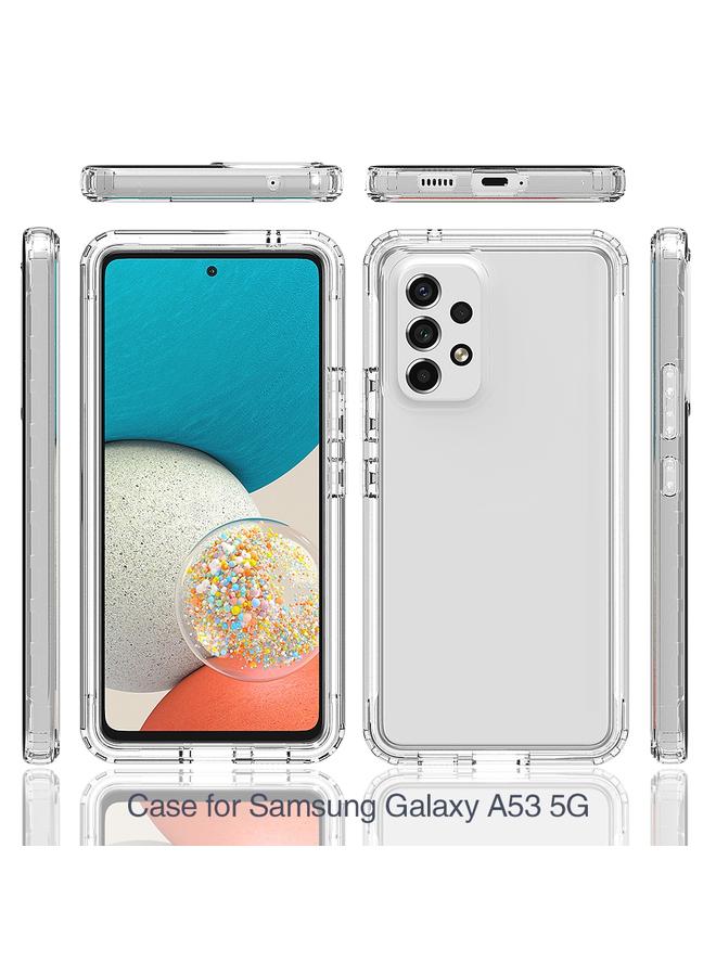 S-TOP Case For Samsung Galaxy A53 5G Transparency Two-color Gradient PC + TPU Phone Case - Image 2