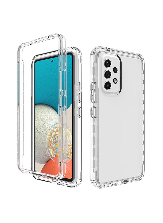 S-TOP Case For Samsung Galaxy A53 5G Transparency Two-color Gradient PC + TPU Phone Case - Image 1