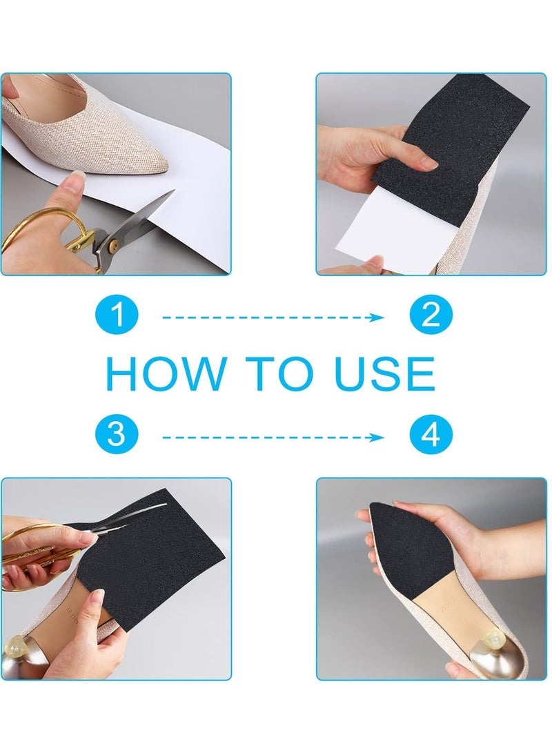 SYOSI Anti-Slip Shoe Grip Sticker, Self-Adhesive Protector Slip Resistant High Heels Shoe Sole Cover, Sole Cover Protectors, Suitable for High Heels Business Leather Shoes - Image 4