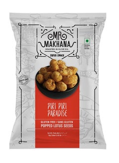 Mr Makhana Piri Piri Paradise Popped Lotus Seeds  75G  - Image 1
