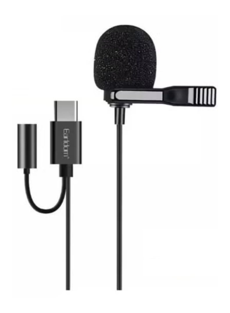 TIGER Mini Type-C Wired Condenser Microphone – Plug & Play Lavalier Mic for Android Phones, Tablets & Laptops | Portable, Noise-Reducing Mic for Meetings, Podcasts, Interviews, Vlogging & Voice Recording - Image 1