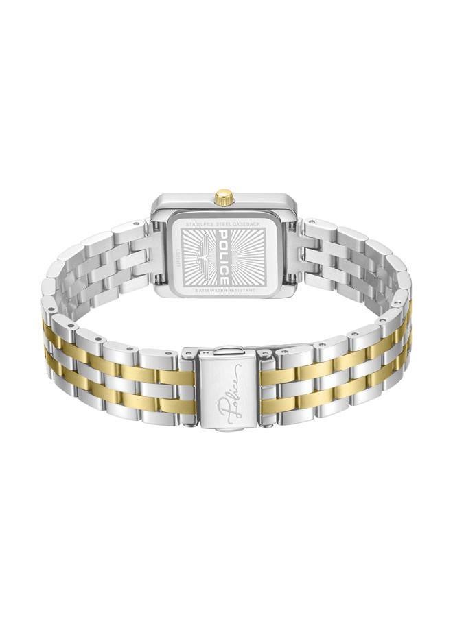 POLICE Women Uloya Silver Dial Stainless Steel Bracelet Analog Watch , 21.7mm - Image 3