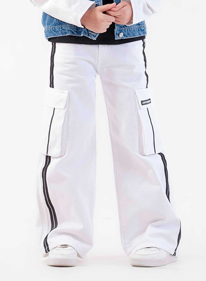 سي إن جينز وير كيدز بنات بنات سويفي أبيض - Image 1