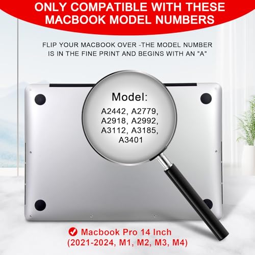ZOEGAA Magnetic Privacy Screen for Macbook Pro 14 Inch (2021-2026, M1, M2, M3, M4, M5, Pro, Max), Removable Laptop Privacy Screen, Anti Blue Light Glare Filter for Mac Pro 14.2" Laptop Computer - Image 2