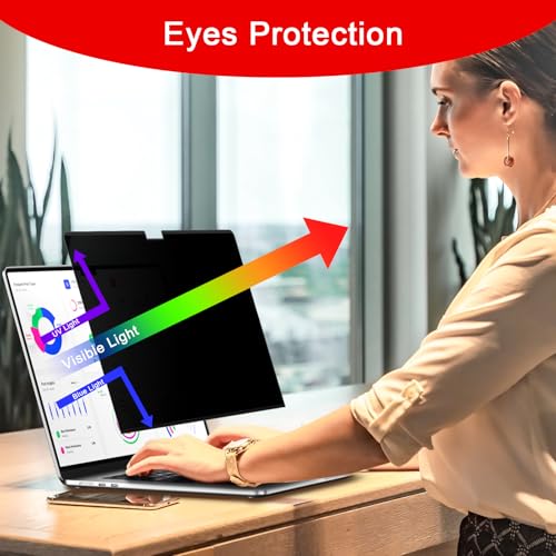 ZOEGAA Magnetic Privacy Screen for Macbook Pro 14 Inch (2021-2026, M1, M2, M3, M4, M5, Pro, Max), Removable Laptop Privacy Screen, Anti Blue Light Glare Filter for Mac Pro 14.2" Laptop Computer - Image 5