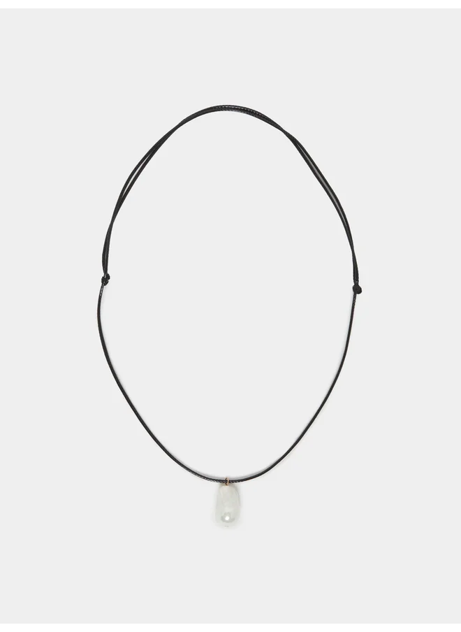 ستايلي Styli Pearl Pendant Necklace on Cord