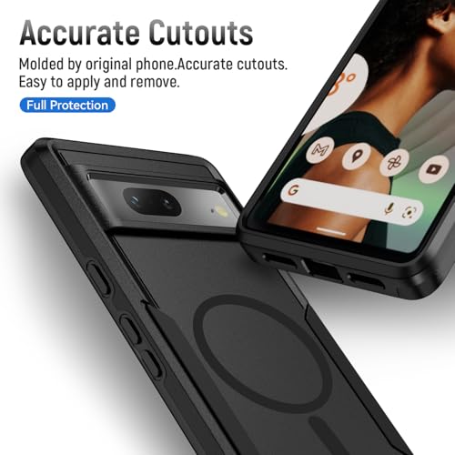 Teayoha for Google Pixel 7 Case,[Compatible with Magsafe] [Military Grade Drop Tested] Shockproof Magnetic Tough Rugged Protective Phone Case -6.4 inch (Black) - Image 5