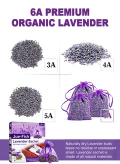 JUE-FISH 10-Piece French Lavender Sachets for Drawers and Closets Fresh Scents,  Home Fragrance Sachet for Closets and Drawers, Improve sleep quality and effectively remove odor  - Image 5