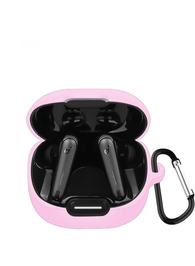 Silicone case for Anker Liberty 4 NC headphones - Pink