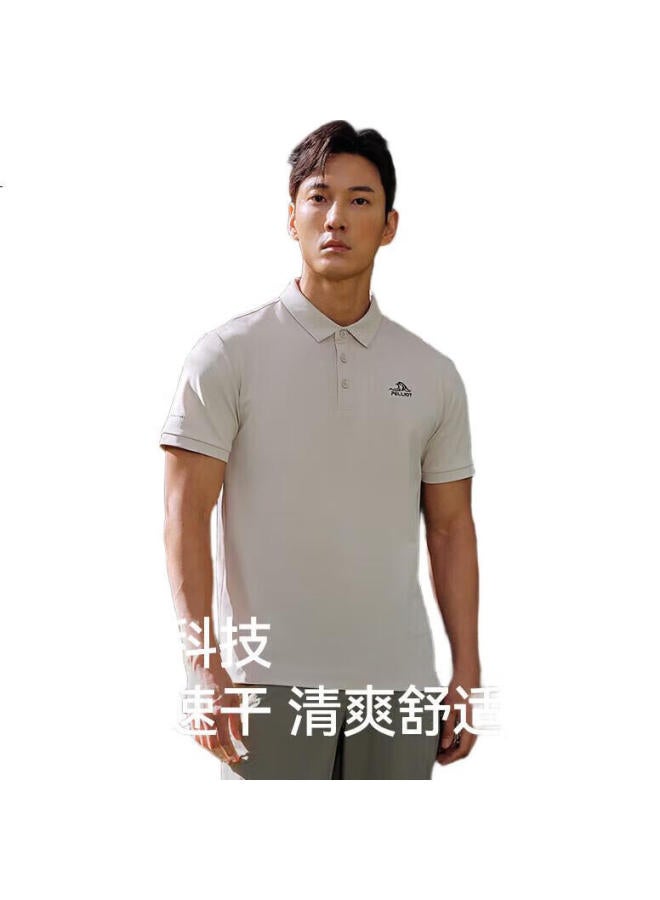 PELLIOT Outdoor Quick-Dry Polo Shirt, Business T-Shirt For Men And Women, Summer Short-Sleeve Collared Shirt, 11421507, White, 3Xl - Image 3