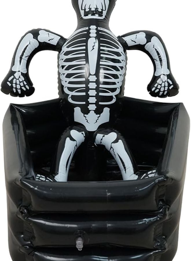 بلاك سكول، مبرد جلي قابل للنفخ من البولي فينيل كلورايد مع فوهة مضادة للتسرب لحفلات حمام السبب والشواء والنزهات - Image 1