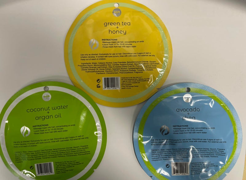 SpaLife Assorted All Natural Hair Mask 9 pack - Image 2