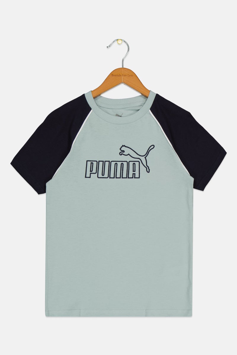 PUMA Kids Boy Sportswear Fit Short Sleeve Outdoor T-Shirt, Slate Green - Image 2