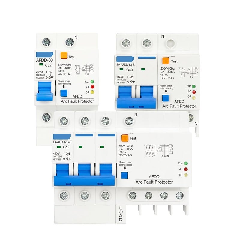 Fault Arc Protector Circuit Breaker Main Short Circuit Overload Leakage Protection AC 230V 16A 20A 32A 63A(1P and N,50A) - Image 1