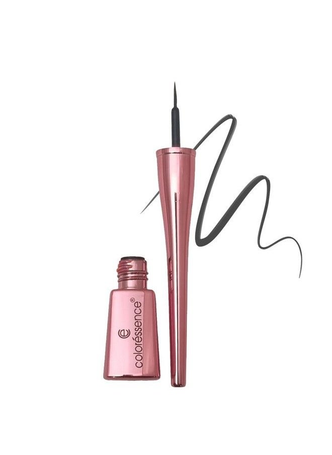 Coloressence Roseate Fab Tint Liquid Eyeliner Waterproof Smudge Proof Long Stay Upto 24 Hours Transferproof Matte Finish Pop Quirky Colors Eye Liner Charcoal Grey 4Ml  - Image 1