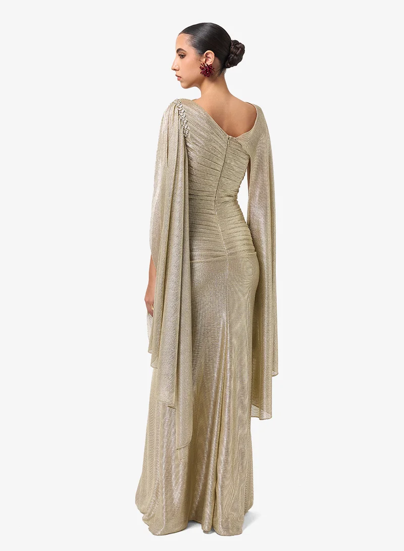 ثريدز باي اجوني Long Flared Sleeve Maxi Dress