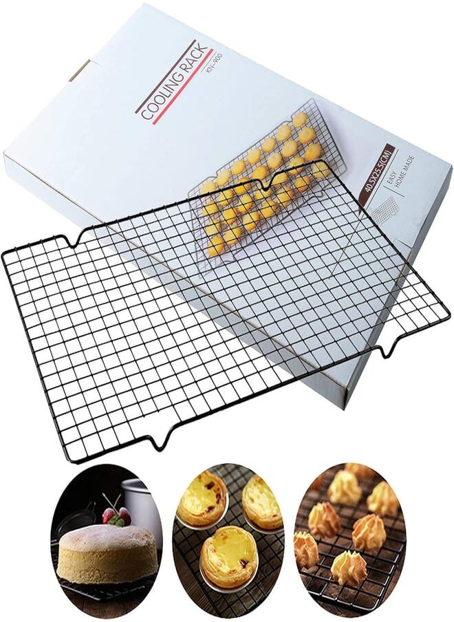 Generic - Liseng 2 Pack Cooling Racks for Baking Non Stick Metal Cake Cooling Wire Roasting Rack Large/Small Heavy Cooling Mesh for Cake/Bread/Biscuit/Cookie Drying Decorating Stand - Image 1