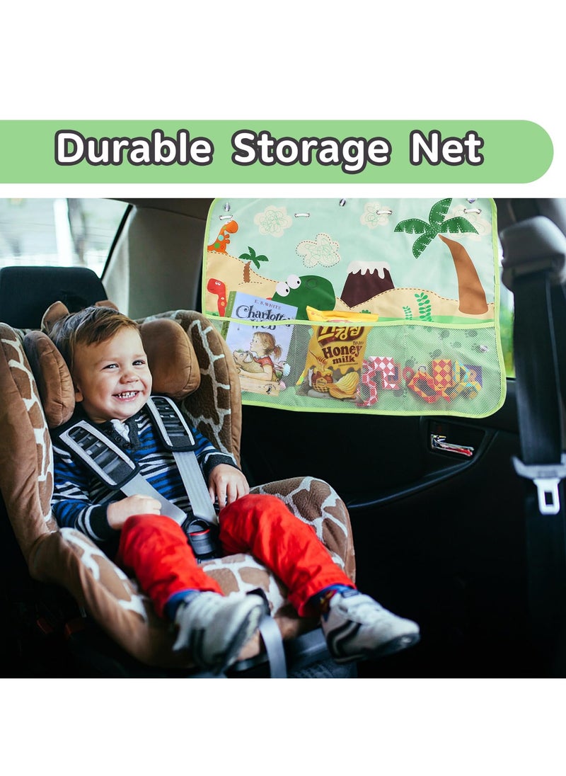 SYOSI - Car Window Shades for Baby, Retractable Car Sunshades with Suction Cup and Storage Net for Side Windows, Car sunshade with optimum UV protection, Universal Children's Car Blinds - Image 1