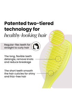 TANGLE TEEZER Tangle Teezer Ultimate Detangler Mini-Hyper Yellow  - Image 2