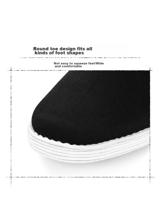 Weizhi Traditional Beijing Cloth Shoes For Men, Slip-on Loafers With Thousand-layer Sole, Chinese Style, For Middle-aged And Elderly, Wz1005, Size 44 - Image 3