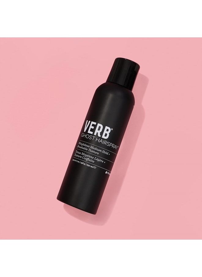 verb Verb Ghost Hairspray - Weightless Medium Hold Hairspray Infused with Moringa Oil - Anti-Frizz Hairspray Promotes Radiant Shine – Weightless Texturizing Spray for All Hair Types, 7 oz  - Image 2