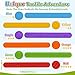 HOMQYTE 6 PCS Fidget Slap Bracelets Toys for Kids Adults Textured Silicone Bracelet Sensory Toys for Autism Anxiety ADHD Calm Down Corner Multicolor 1 6 Pcs - Image 4