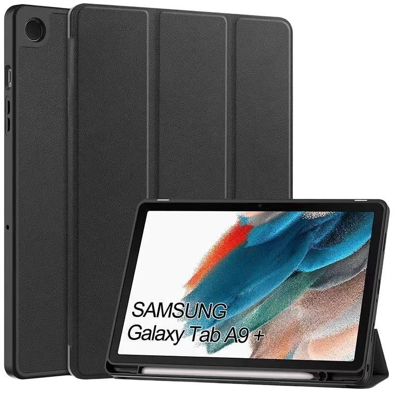 LL Sky Blue Samsung Tab Folio Case Compatible with Samsung Galaxy Tab A11 / Samsung Galaxy Tab A9 with Protective Cover Stand Function and Daily Tablet Carry - Image 2