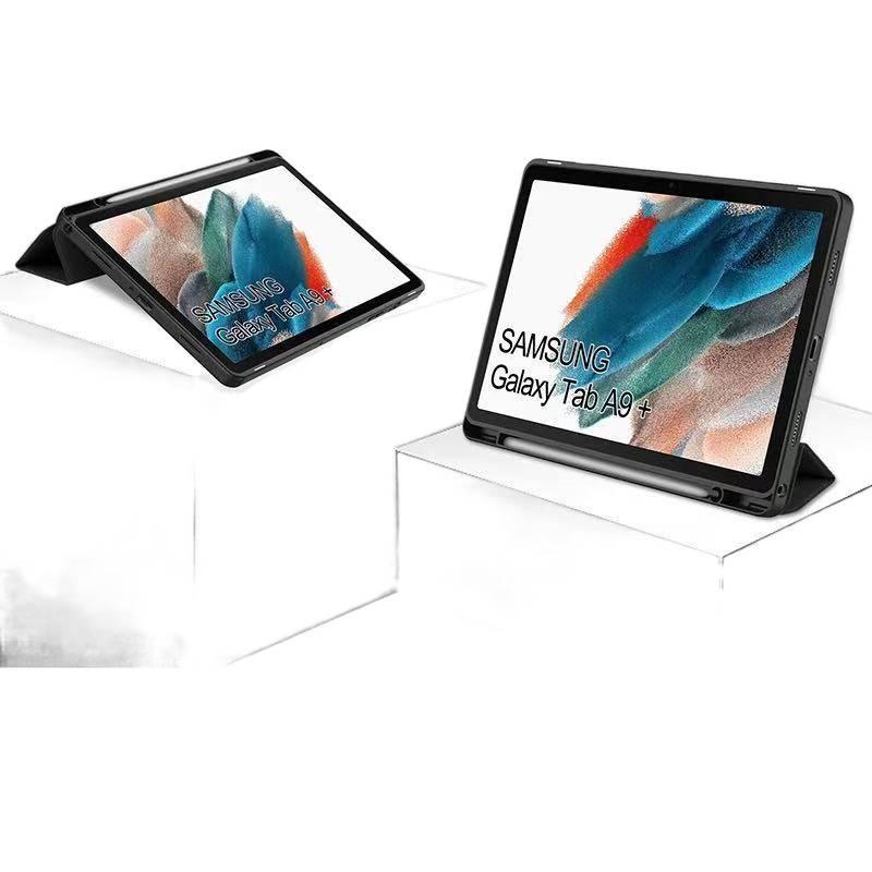 LL Sky Blue Samsung Tab Folio Case Compatible with Samsung Galaxy Tab A11 / Samsung Galaxy Tab A9 with Protective Cover Stand Function and Daily Tablet Carry - Image 3