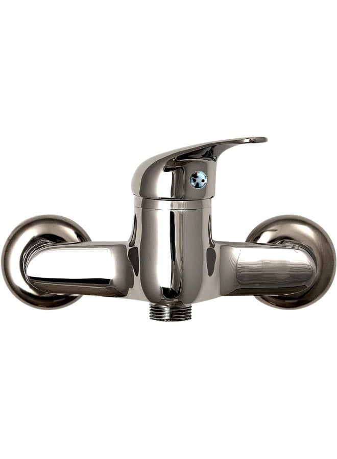 Biella G1/2" Single Level Shattaf Solid Brass Construction And Finished With Durable Chrome Plating Wall Mounted Mixer Bathtub Single Lever Hot And Cold Shower Mixer Bar For Shower Control Leveler - Image 1