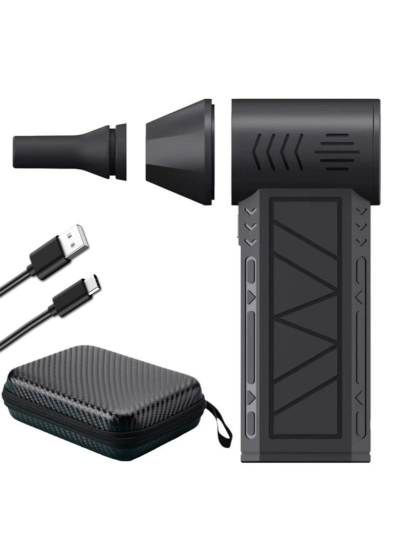 Arabest Cordless Handheld Powerful Blower, Electronic Air Blower, Cordless Leaf Blower, Air Blower Jet Fan LED Turbo Blower Turbo Violent Brushless Fan Outdoor Portable Mini Handheld Dryer - Image 3