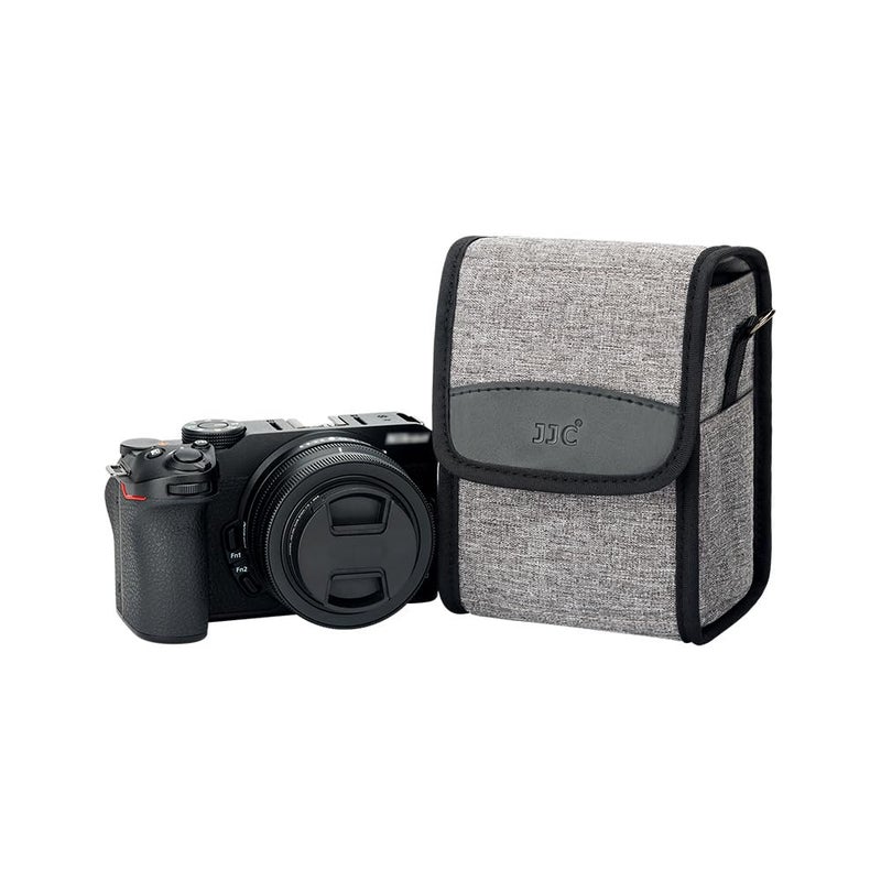 JJC Portable Travel Camera Case Pouch Crossbody Bag with Strap for Fuji Fujifilm X-E5 X100VI X100V X100F, Ricoh GR IIIx HDF GRIII GR3,Sony A6700 A6600 A6000 A6100 A6300 A6400 RX1R III & More - Image 1