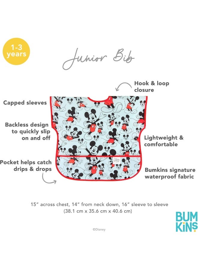 Bumkins Bibs - Toddler Bibs, Waterproof, Large for 1-3 Years, Short Sleeve - Image 5